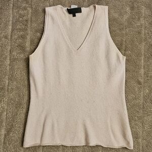 Les Copains All Cashmere Super Soft Pink Shell / Sleeveless Top